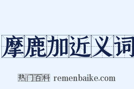 摩鹿加近义词是什么意思的图片